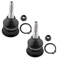 Front upper ball joint set, 2 pieces with boots, lock rings, and nuts