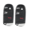 Black 4-button key fob case cover with red PANIC label and lock icon graphics