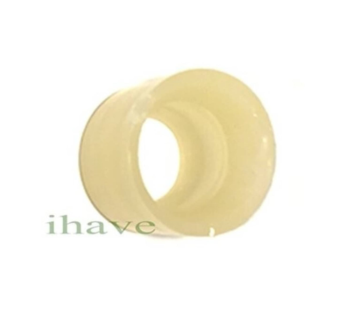 Beige gear lever cup bushing, rounded shape with central hole