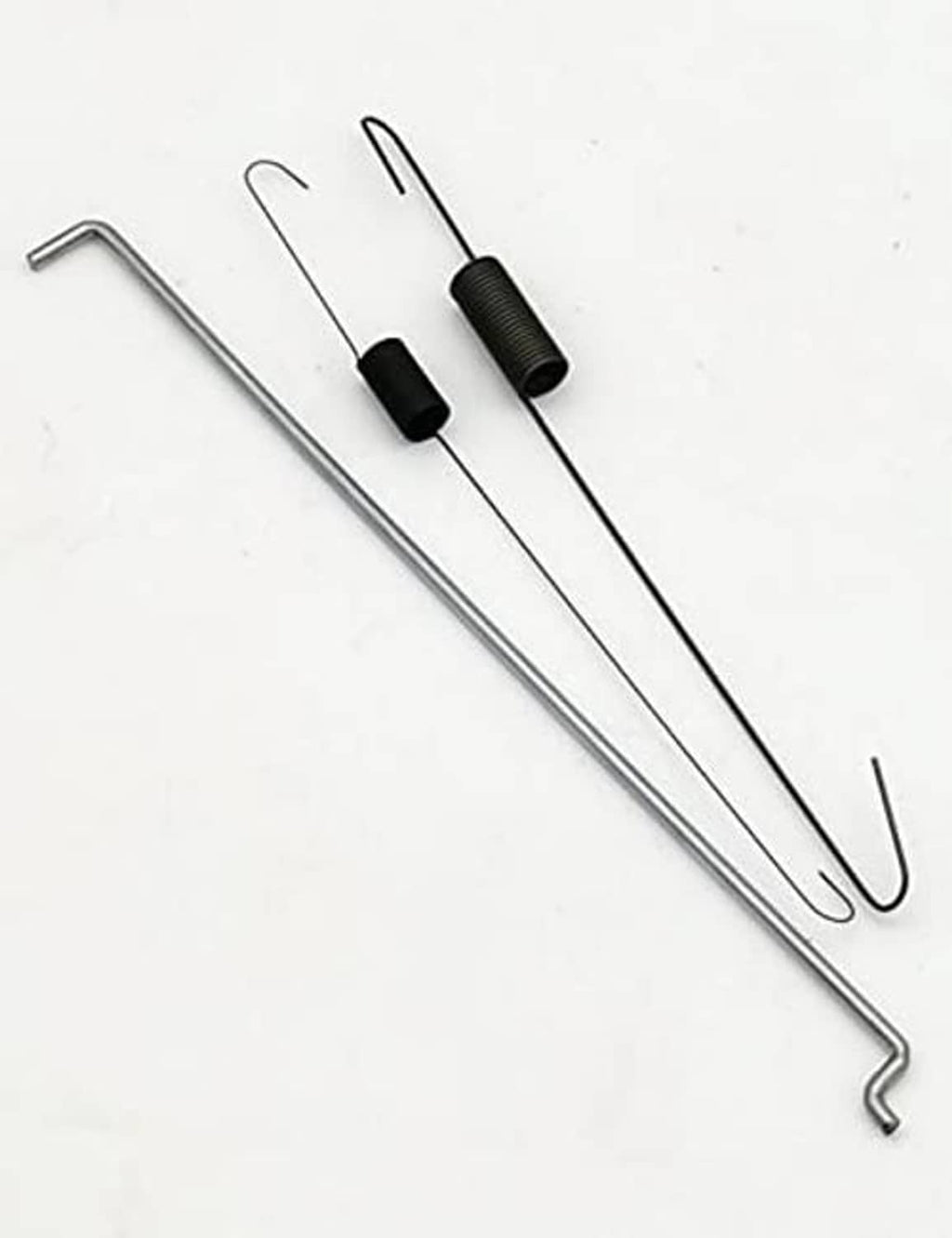 Two metal L wrenches with black rubber ends for throttle control installation