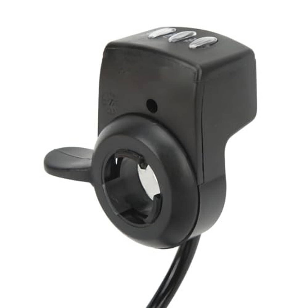 E-bike thumb speed controller, black rotary thumb with cable connection