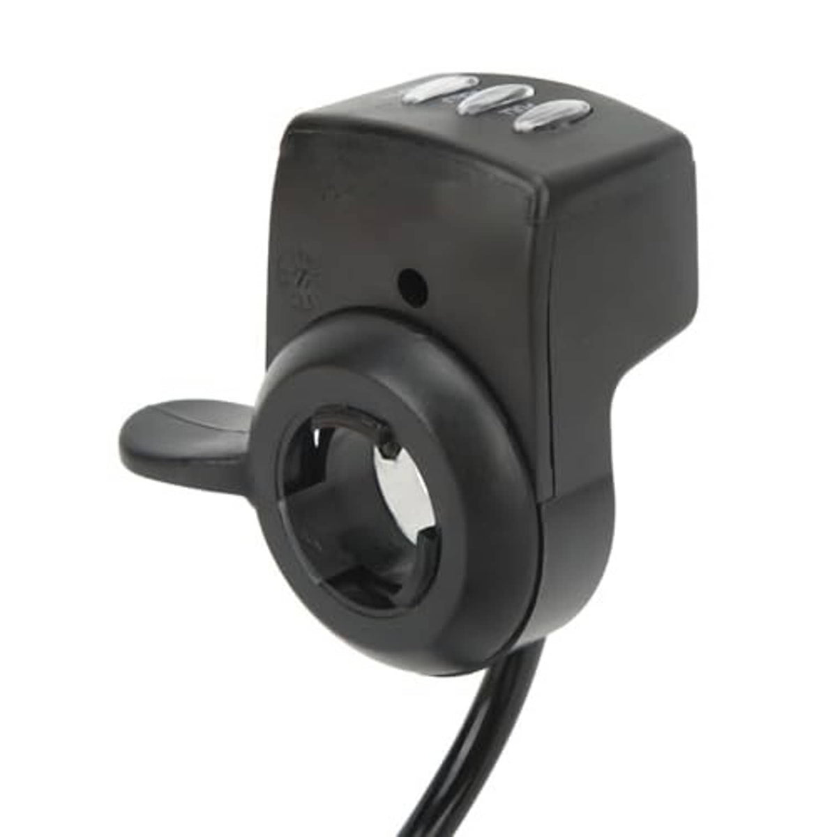E-bike thumb speed controller, black rotary thumb with cable connection