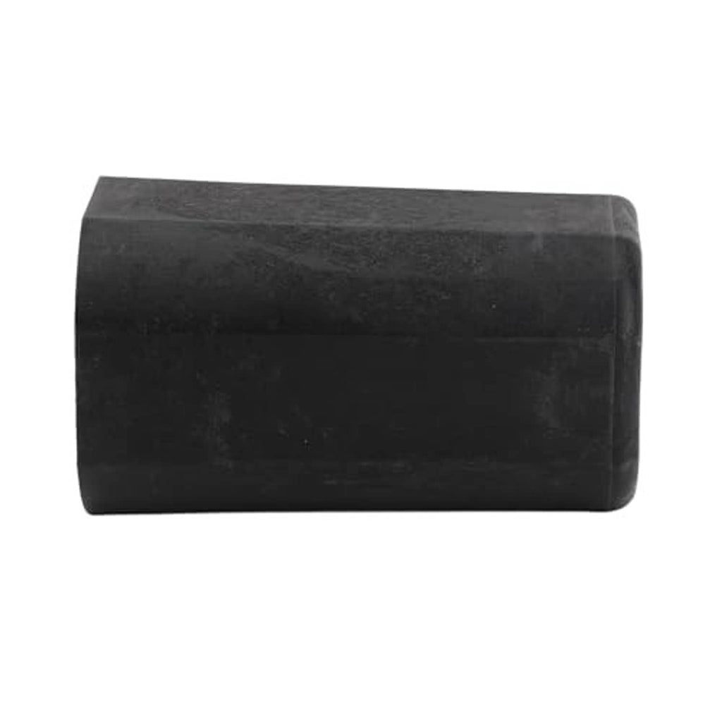 Black rubber cylindrical drive sleeve, smooth side with squared profile