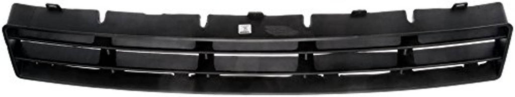 Front center lower bumper grille insert, matte black grille with horizontal bars