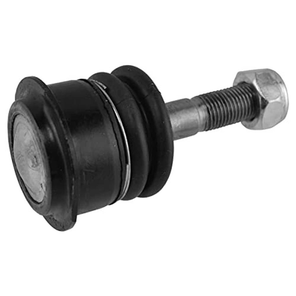Front ball joint with black rubber boot and silver threaded stud, hex end