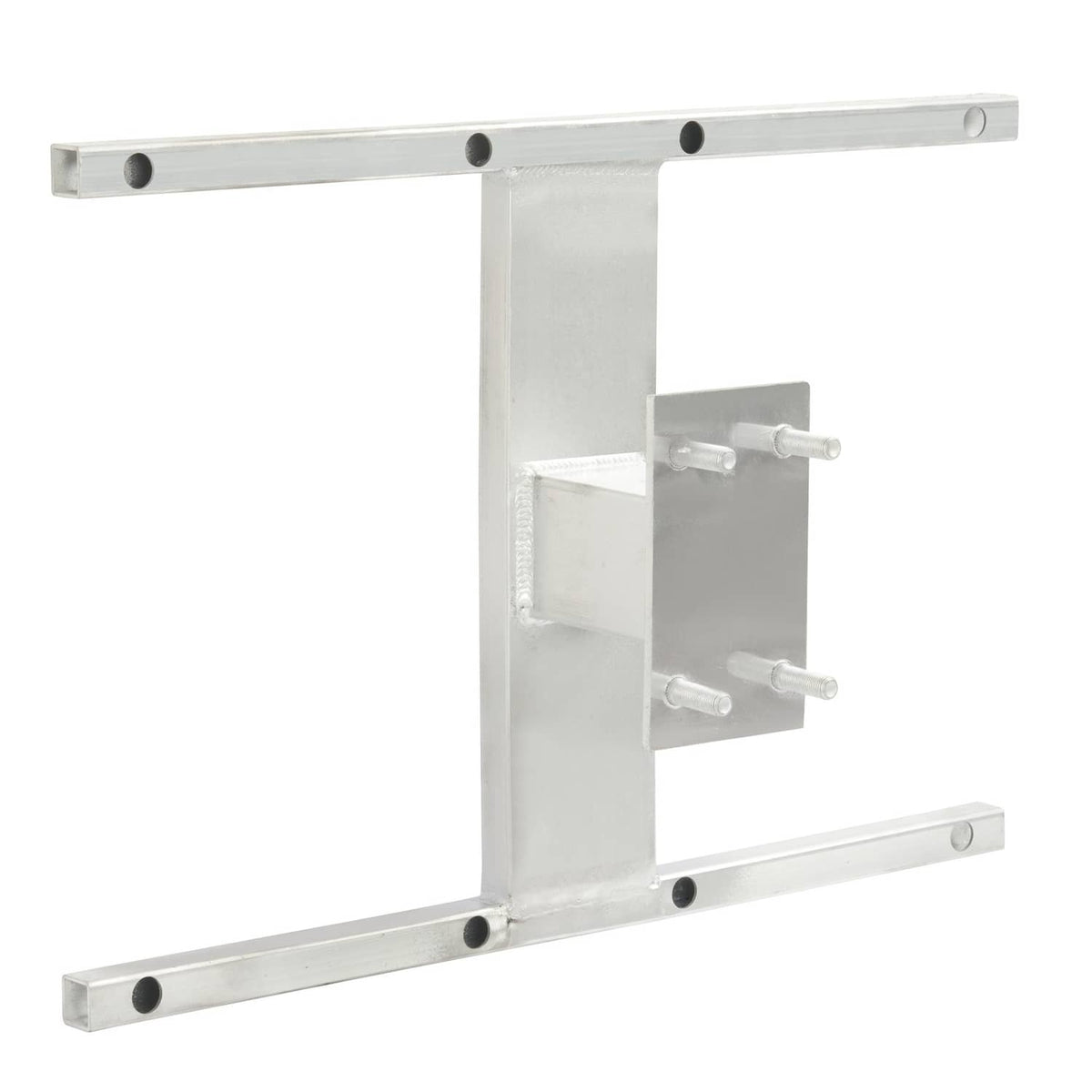 Aluminum H-mount spare tire carrier side view with two mounting bolts