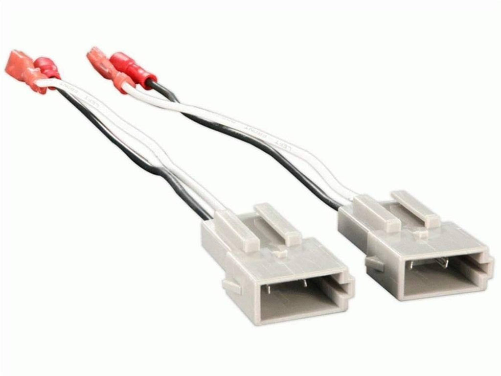 Speaker harness cable assembly with two gray connectors and red/black wires
