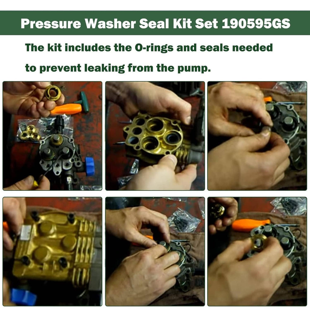 Seal kit set showing O-rings and seals for pump maintenance