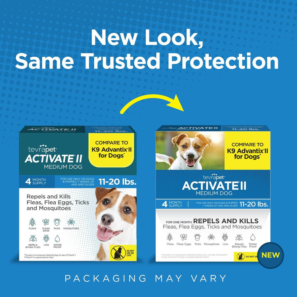 Two product package images showing updated look and same trusted protection