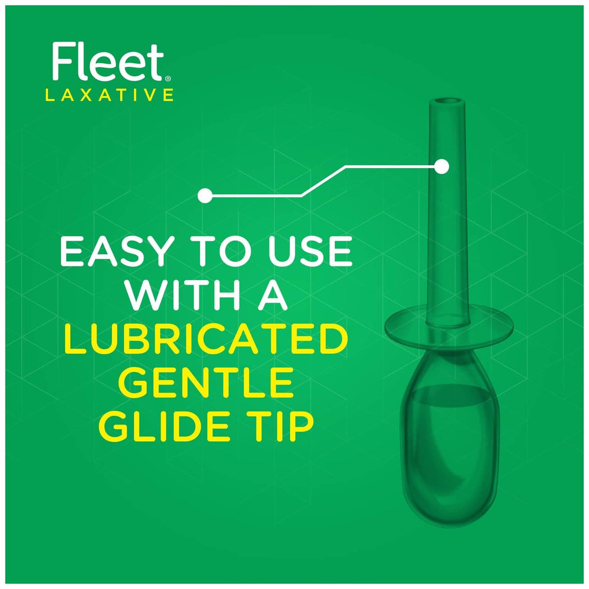 Liquid glycerin suppository with lubricated glide tip applicator diagram