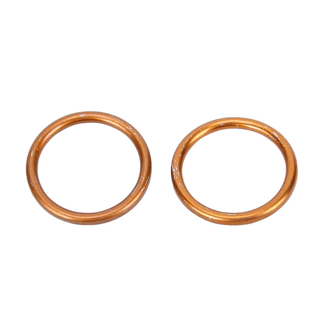 Two copper sealing rings for engine gasket replacement