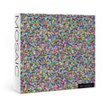 1000-piece jigsaw puzzle box with colorful mosaic pattern and side brand text
