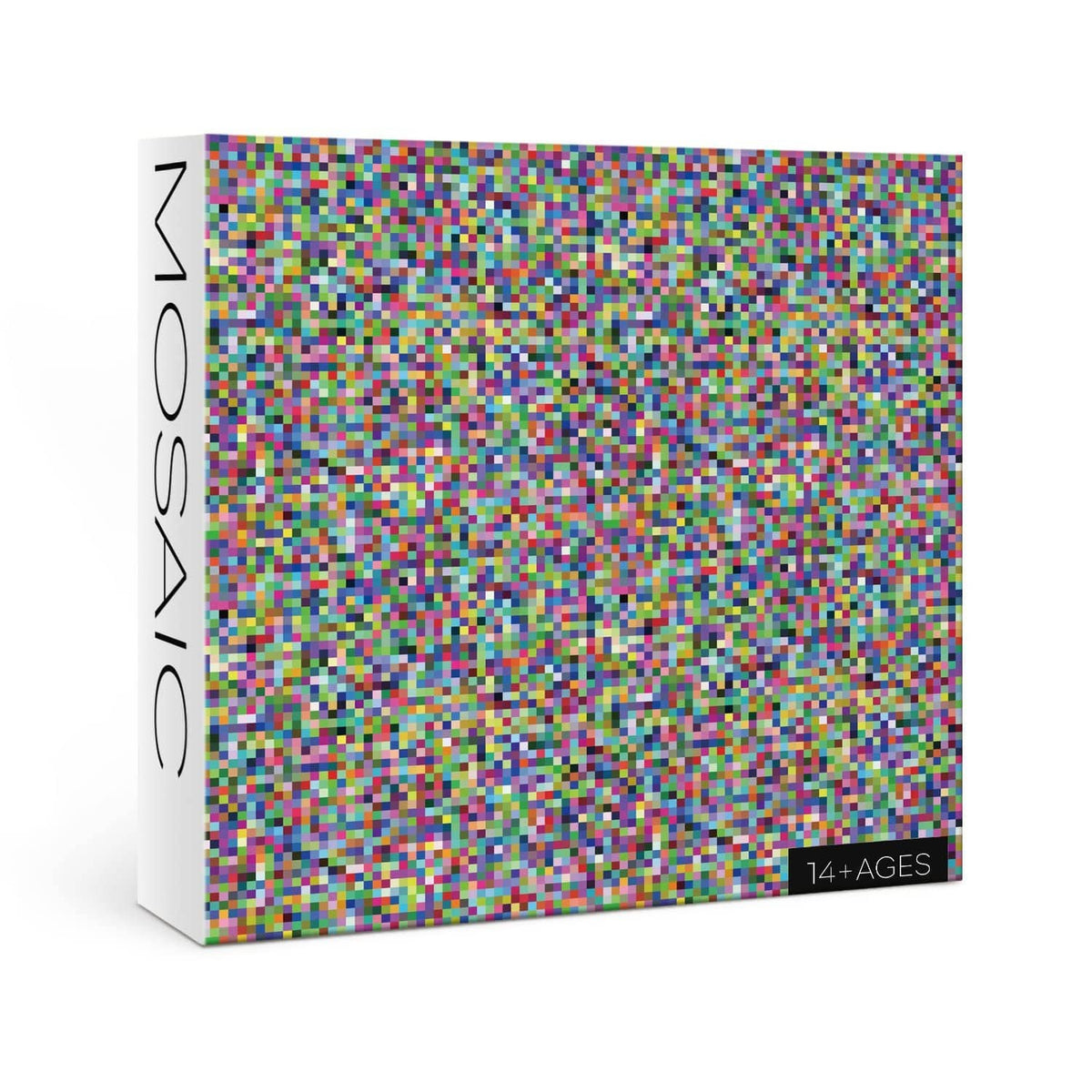1000-piece jigsaw puzzle box with colorful mosaic pattern and side brand text