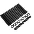 Black steel engine head studs with nuts and washers replacement set
