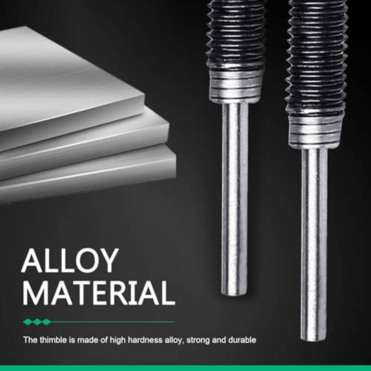 Metal chain breaker screw tools with chrome-like alloy threaded posts