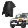 Black rubber antenna base cap with hollow top, for vehicle mounting