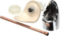 Elkay bubbler kit with cream splash plate, chrome nozzle, copper tube, white fittings