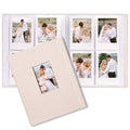 Beige mini Polaroid photo album book with linen-style cover and 2x3 pockets