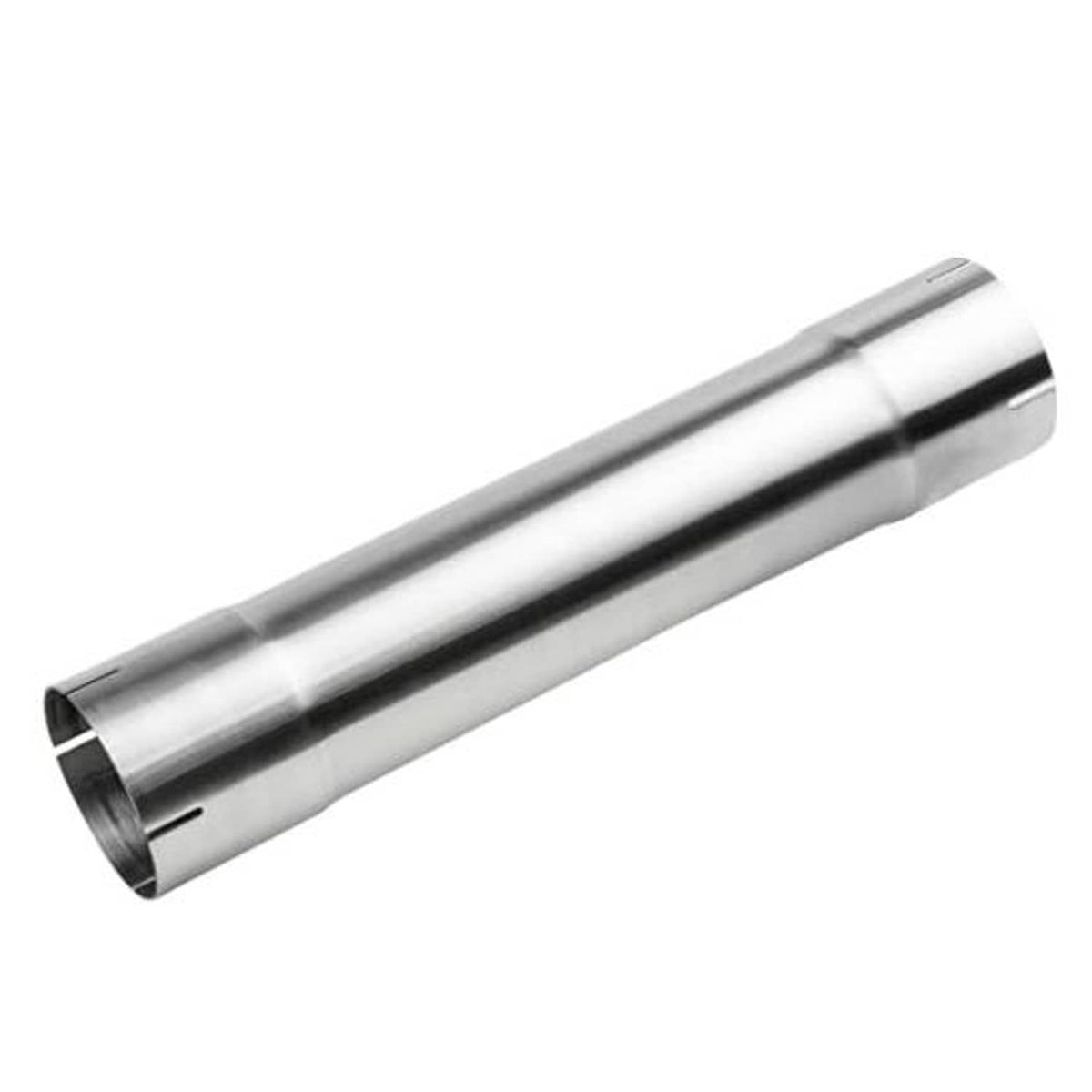 Polished stainless steel exhaust pipe, 4.5 inch OD, 17.3 inch length, smooth tube