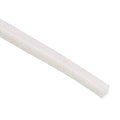 White braided fiberglass insulation sleeving, 10 mm diameter