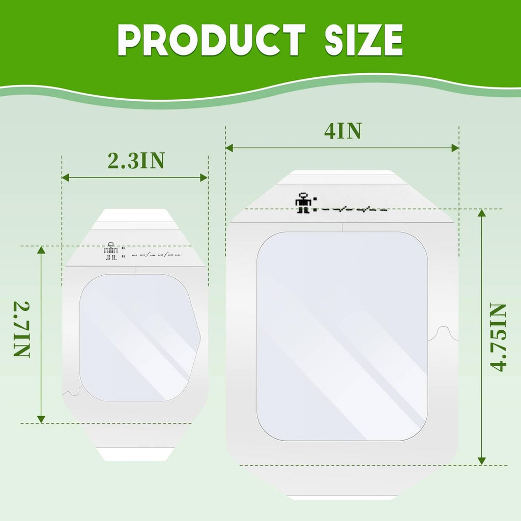 Transparent film dressing size: 4 in x 4.75 in waterproof white pad