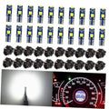 T5 LED wedge bulbs multipack with twist-lock bases, blue and yellow LED chips