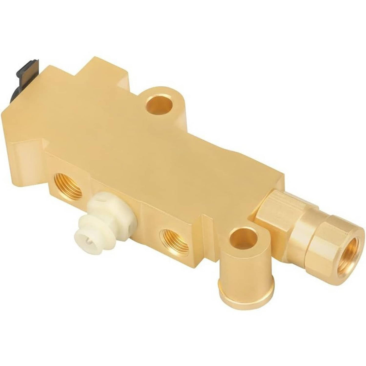 Brass PV2 proportioning valve with threaded ports and hose fitting