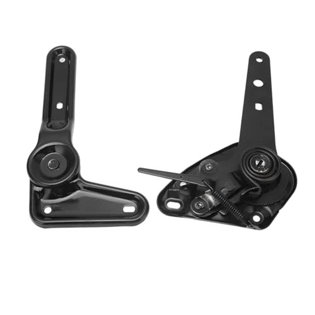 Black recliner seat angle adjuster with lever and mounting plates