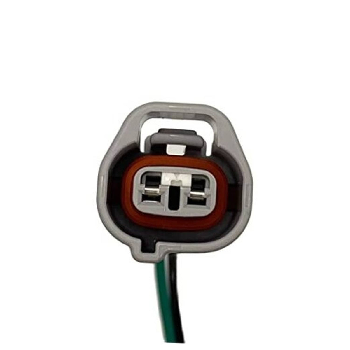 Vehicle speed sensor connector wiring harness, gray face with orange seal, green wire
