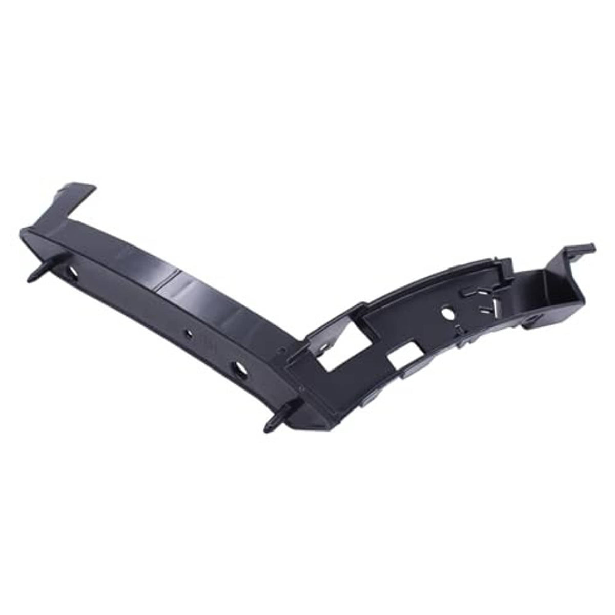 Bumper bracket reinforcement, dark metal long bar with cutouts and mounting holes