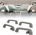 Car interior roof grab handle set with 4 gray front and rear handles