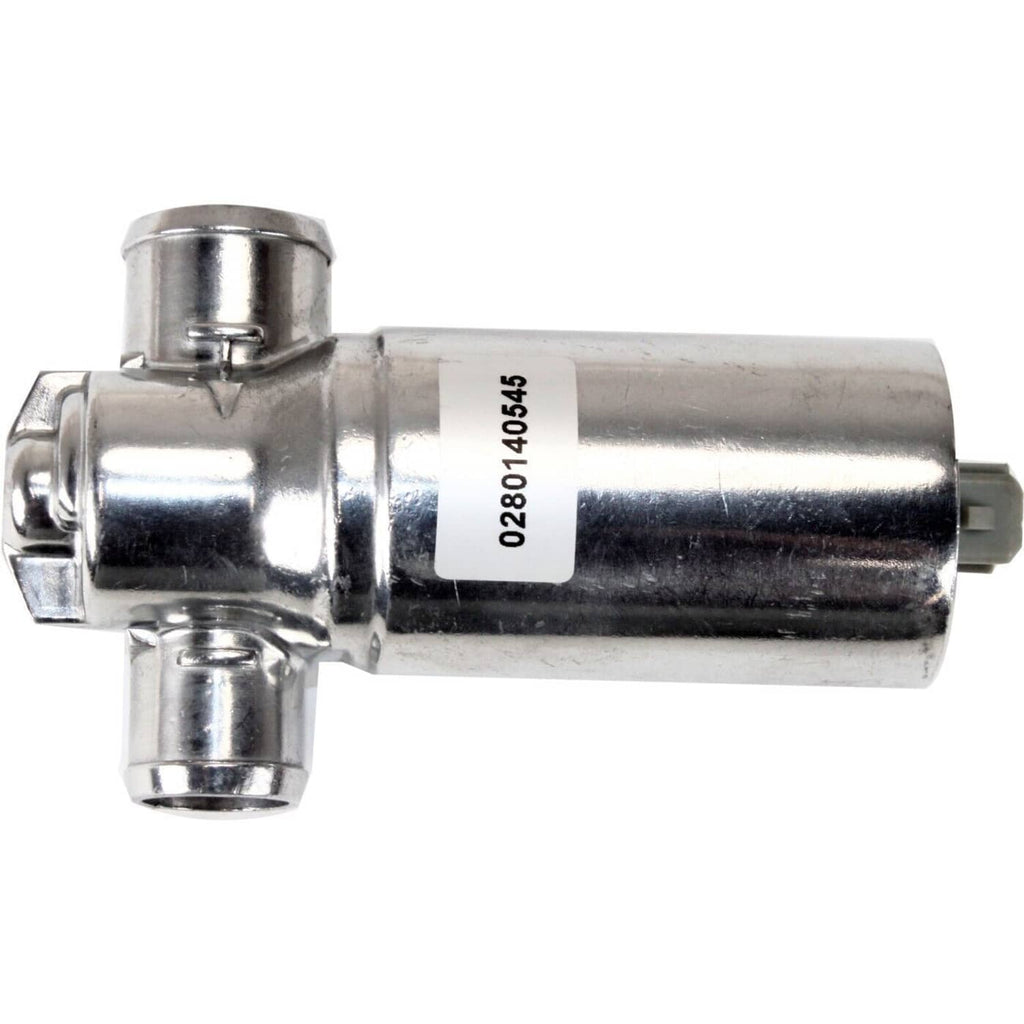 Idle air control valve with metal body and electrical plug connector