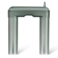 U-shaped aquarium intake stem with two vertical tubes, translucent plastic body