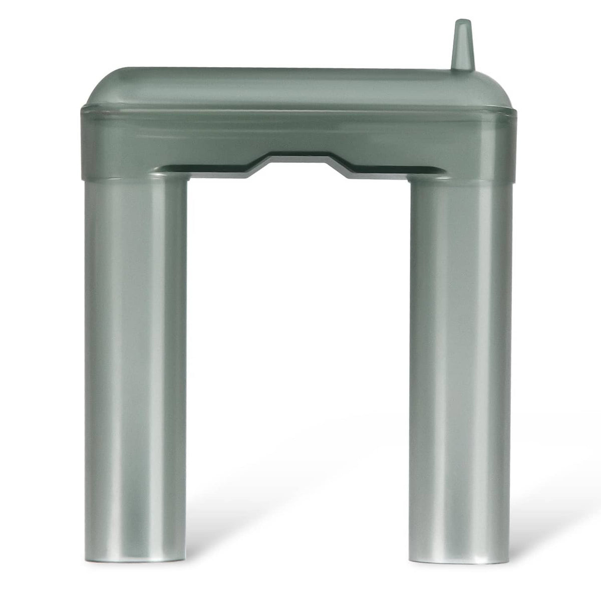 U-shaped aquarium intake stem with two vertical tubes, translucent plastic body
