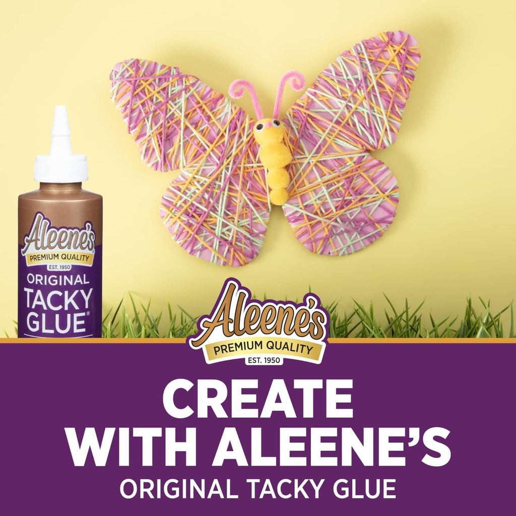 3-pack Original Tacky Glue bottle with butterfly craft and create with headline