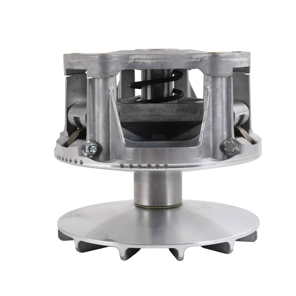 Silver clutch housing with internal spring and central shaft
