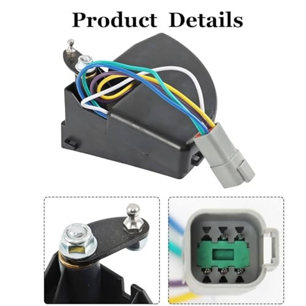 Black wiper switch replacement with multi-color wires and connector plug end.