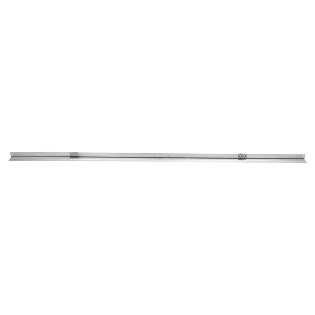 Aluminum alloy concrete screed blade, straight long profile with side brackets