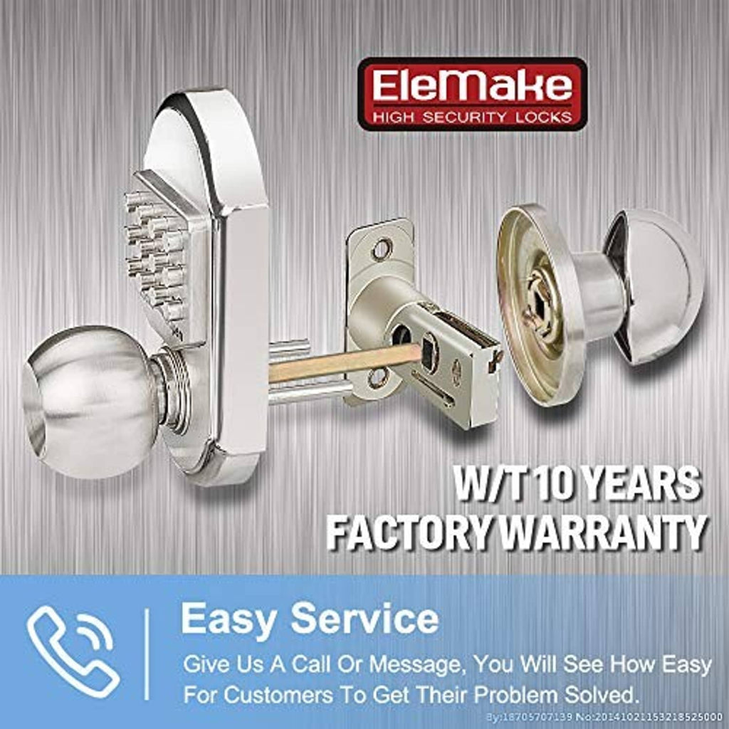 Keyless keypad deadbolt lock set with exterior keypad and round thumb-turn on both sides