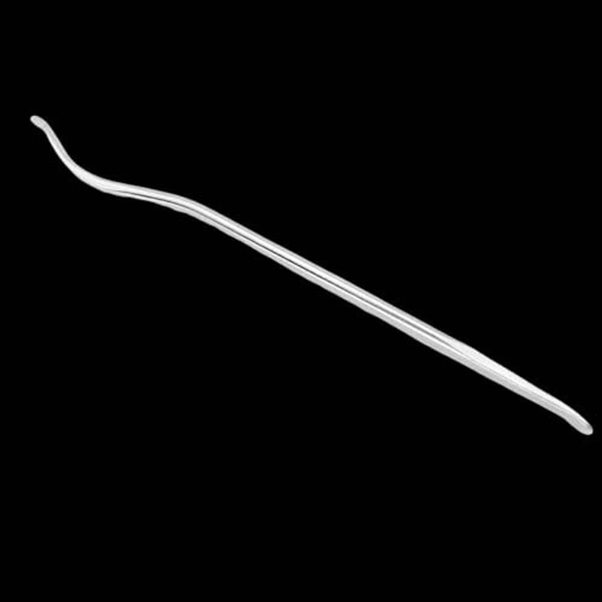 Long curved chrome tire pry lever