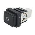 Dark gray fog light switch with front icon and multi-pin connector housing