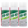 3-pack BW-100 electronic contact cleaner spray bottles, white with green label