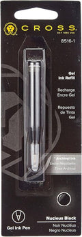 Cross gel ink refill cartridge for Nucleus Black pen in clear blister pack