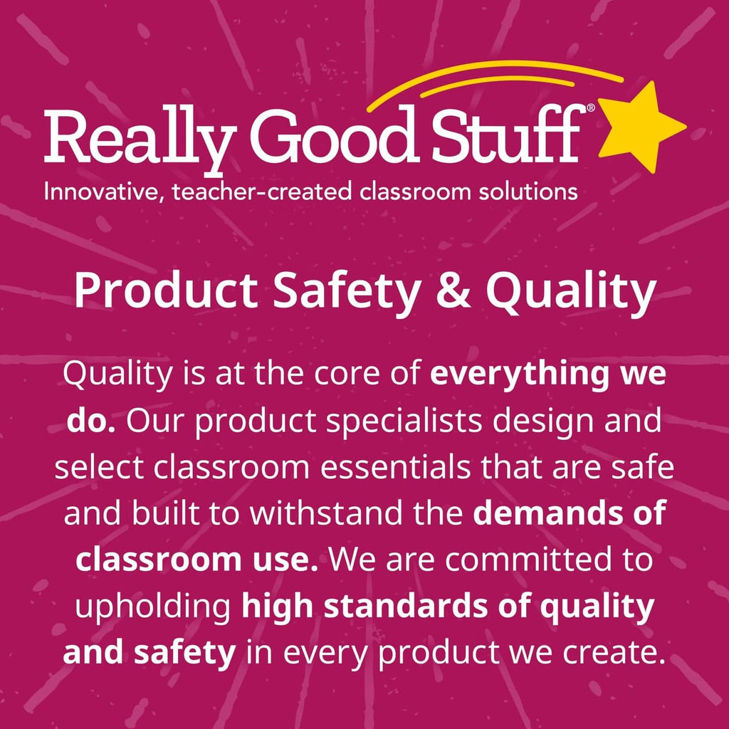 Really Good Stuff product safety & quality poster graphic