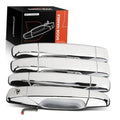 Chrome exterior door handle set with four pieces for front/rear driver/passenger
