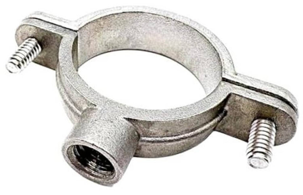 316SS split ring pipe hanger with two screws, round clamp for nominal 1" pipe