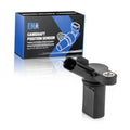 Camshaft position sensor with black plastic body and 3-pin electrical connector