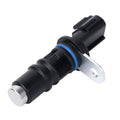 Black camshaft position sensor with blue sealing ring and metal mounting tab