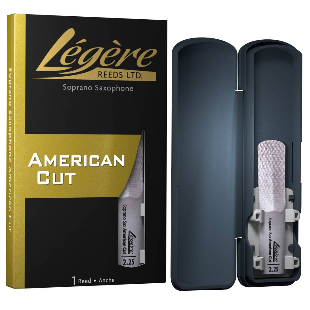 Légère Reeds Ltd. soprano saxophone reed with protective case, American cut 2.25