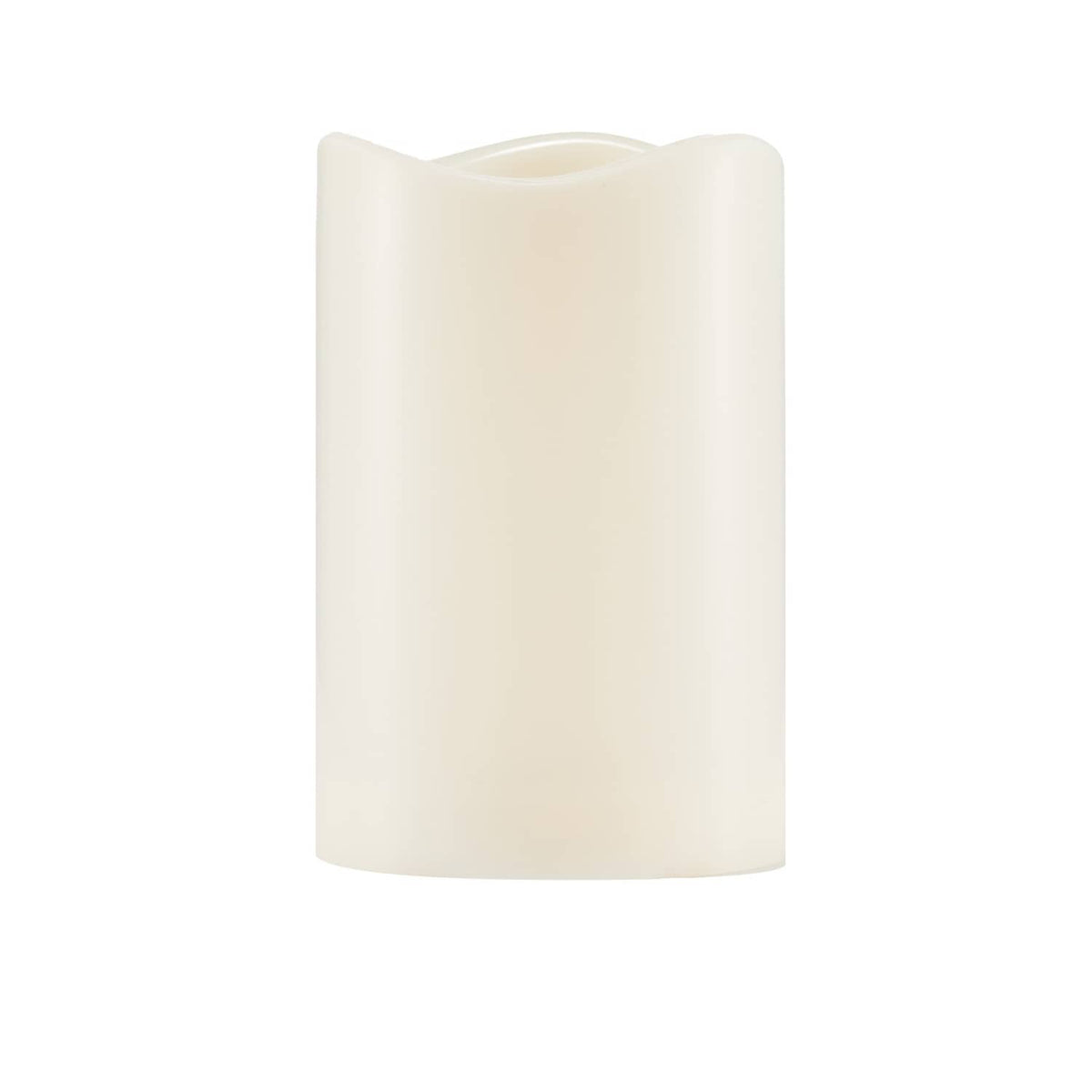 Ivory LED candle with smooth wax-like cylinder body